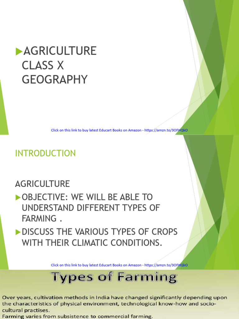 Types of Farming and Crop Cultivation | PDF | Agriculture | Subtropics