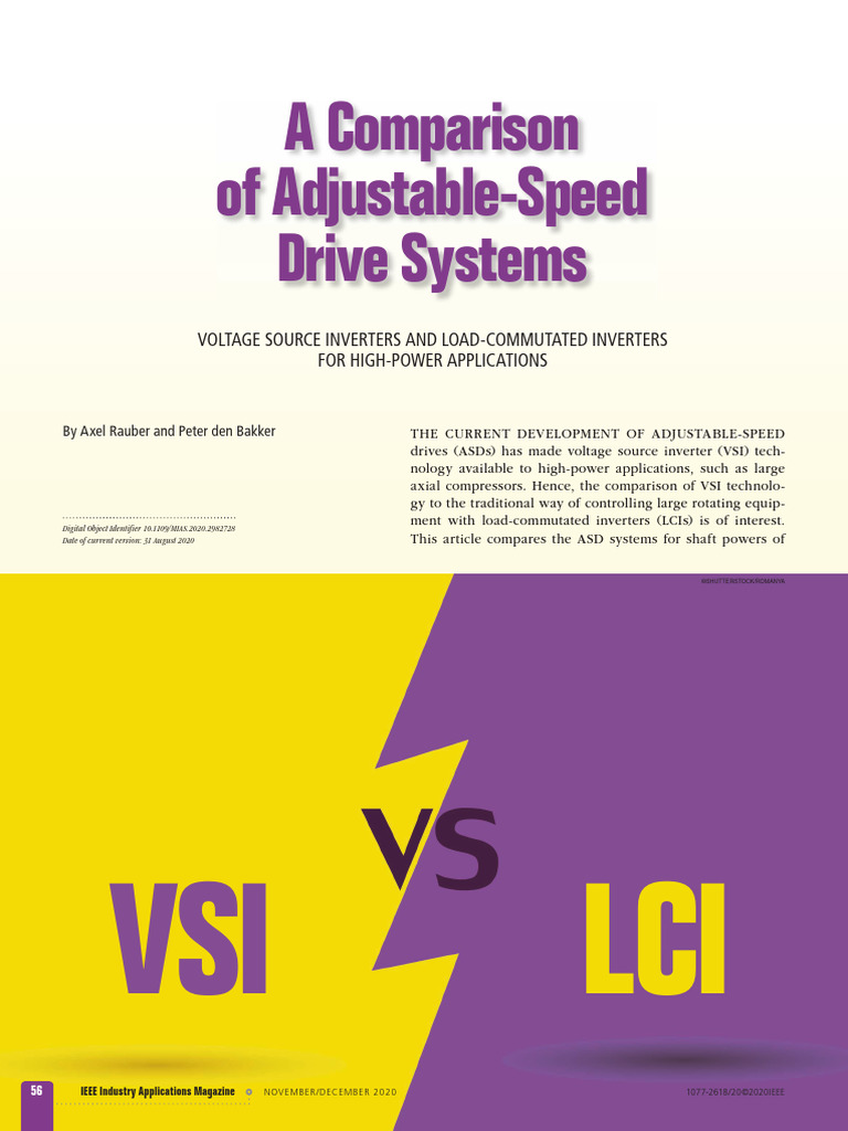 VSI vs. LCI: High-Power Drive Systems | PDF | Rectifier | Power Inverter