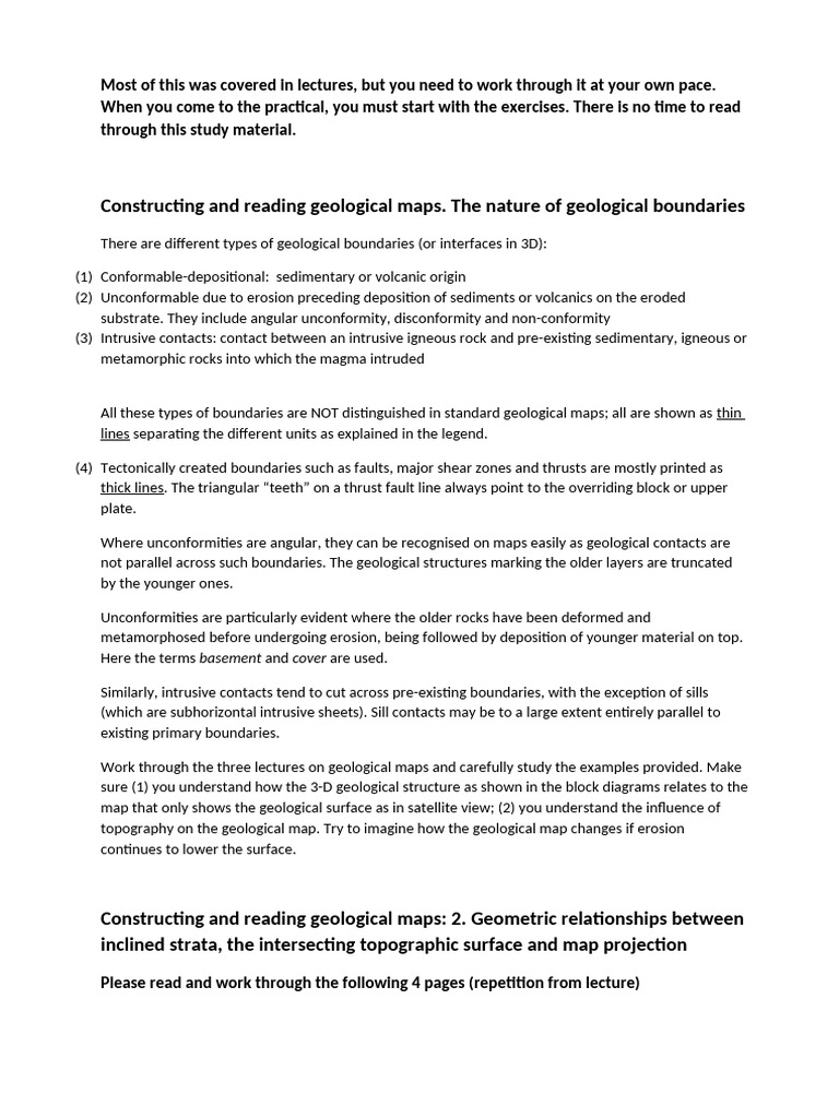 Prac 8 Map 3 Work Sheet | PDF | Geology | Topography