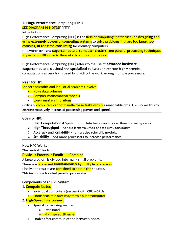 High-Performance Computing Overview | PDF | Cloud Computing | Grid ...