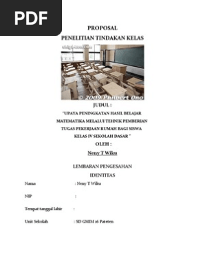 Proposal Ptk Matematika Kelas Iv Sd