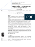 A Framework for E-government