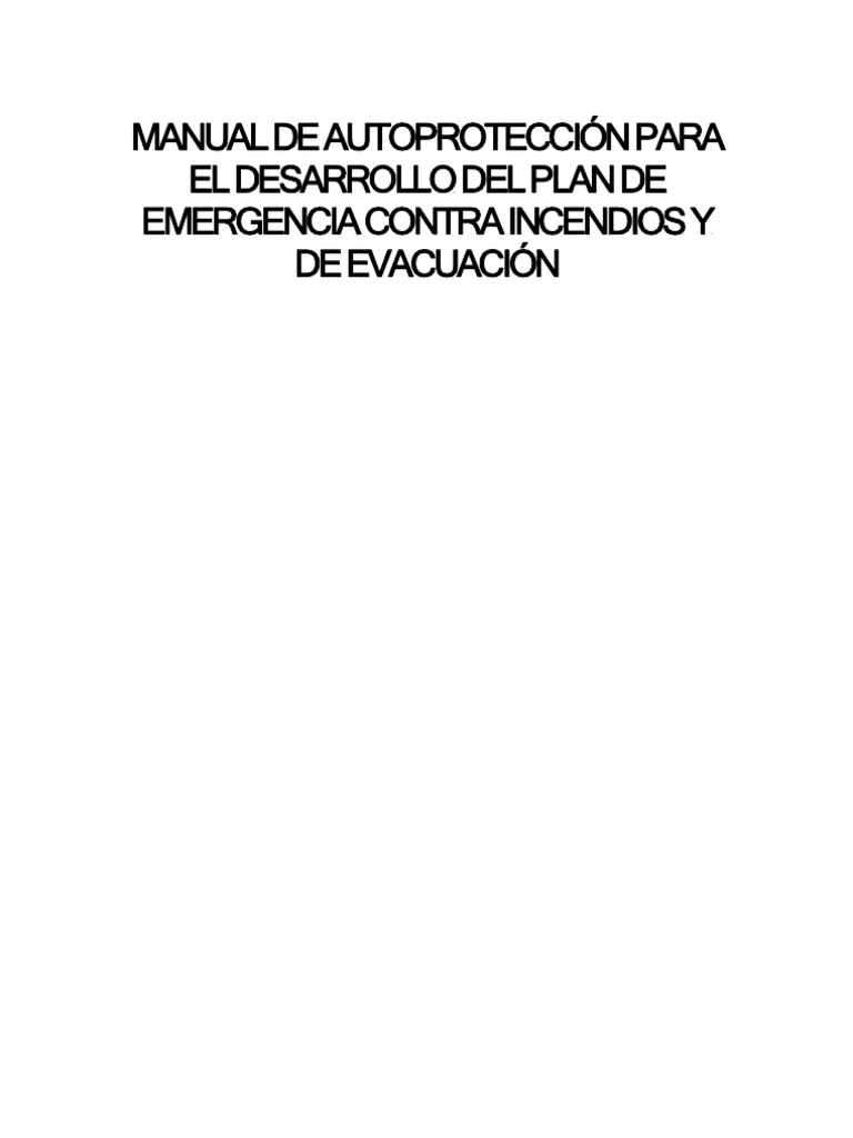 Plan de Emergencia Contra Incendio y Evacuacion | PDF | Protección ...