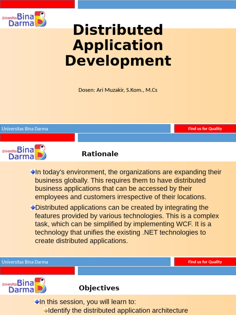Distributed Application Development Guide | PDF | Component Object ...