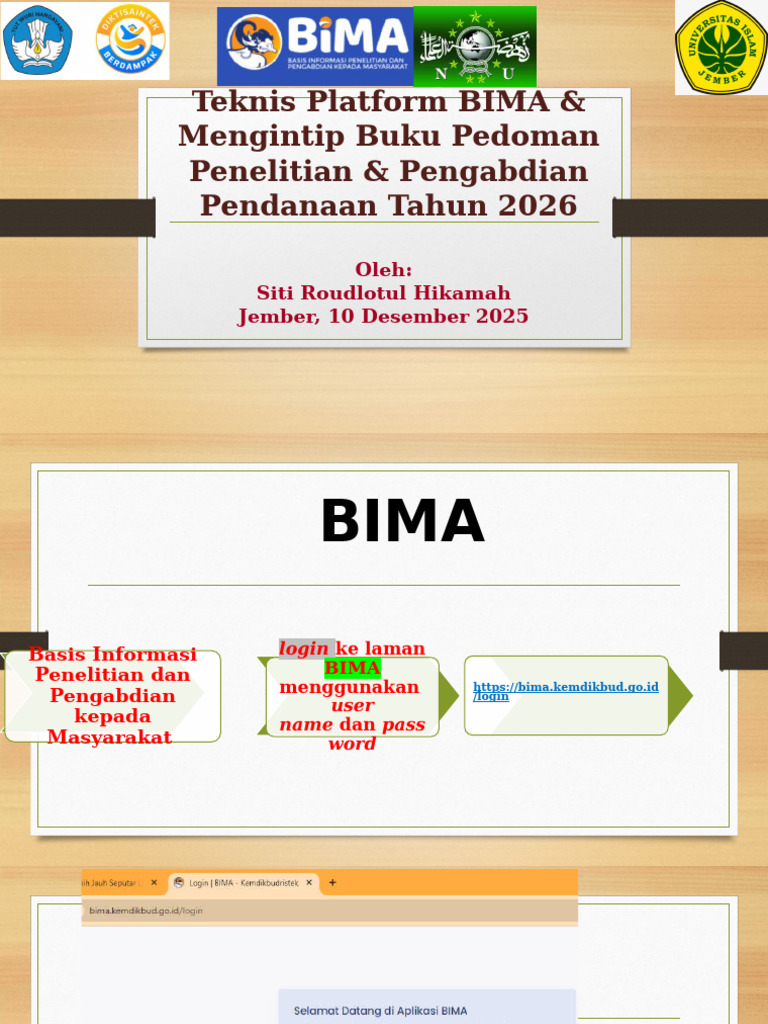 Teknis Platform BIMA | PDF