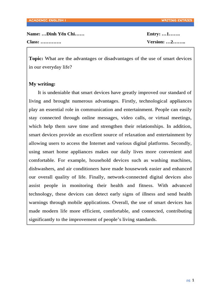Paragraph Writing Template | PDF