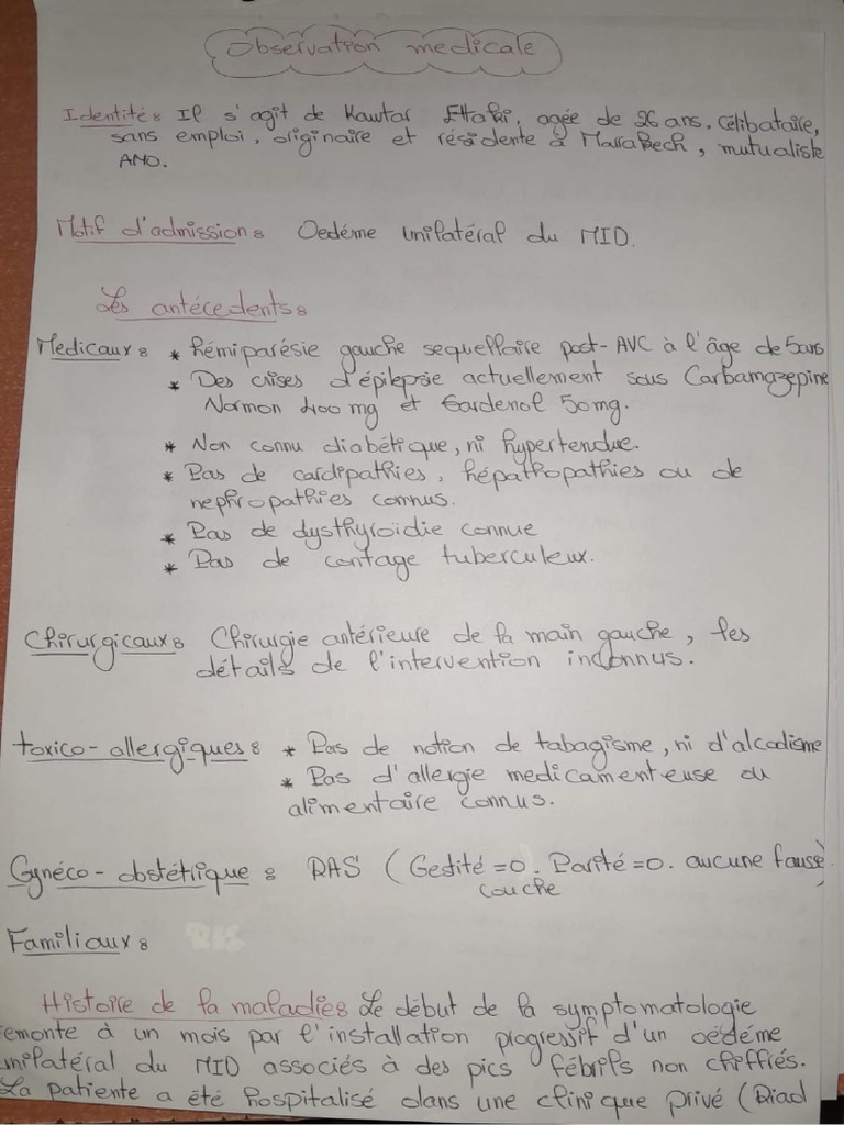 Observation Med - Inter | PDF