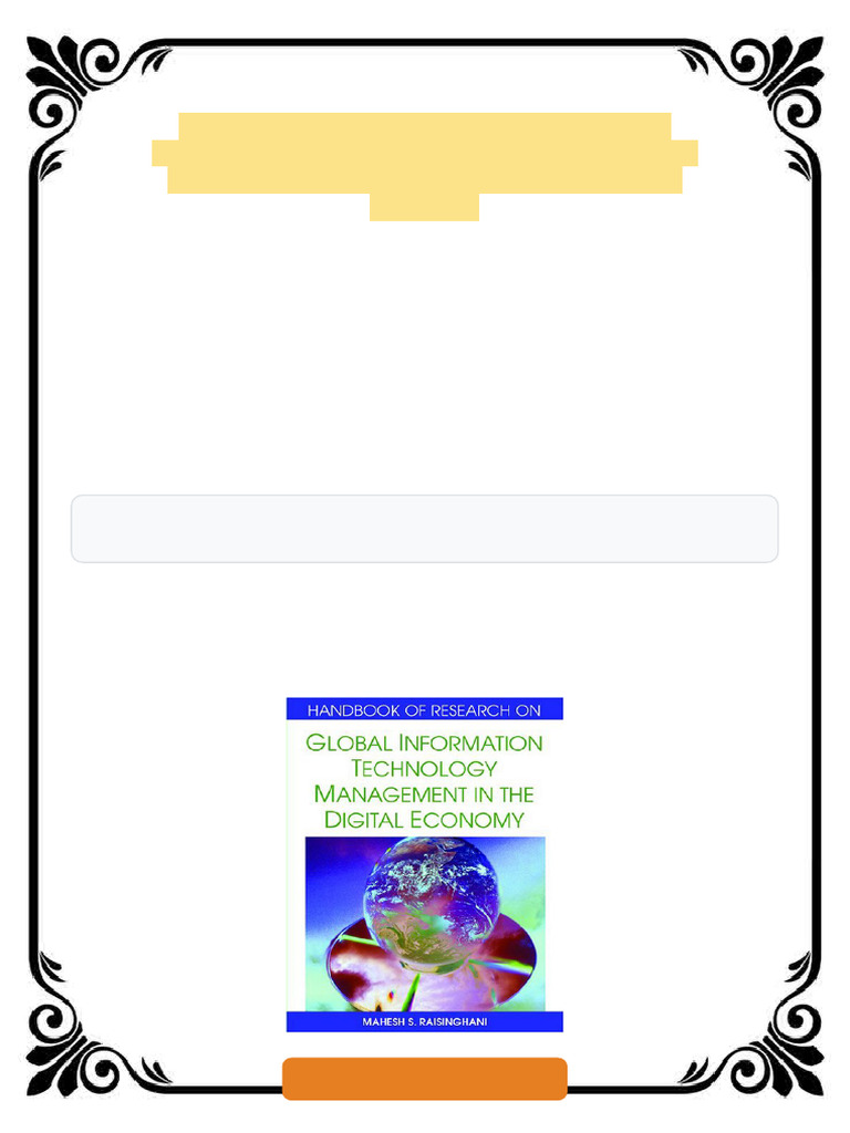 Handbook of Research on Global Information Technology Management in the ...