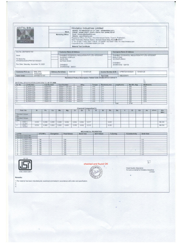 MTC - Al. Sheet | PDF