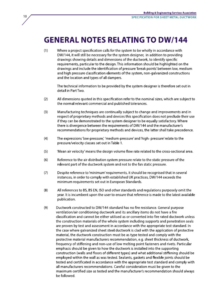 Construction Standard DW 144 - Part 2 | PDF