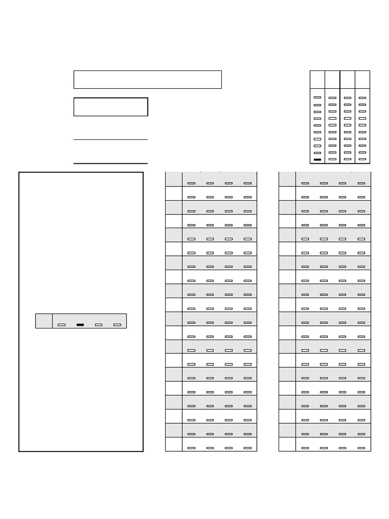 Multiple Choice Answer Sheet For 9 IGCSE PDF Multiple Choice Data