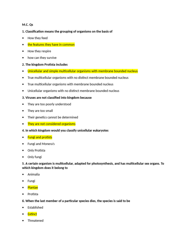 Understanding Organism Classification and Biodiversity | PDF | Biology ...