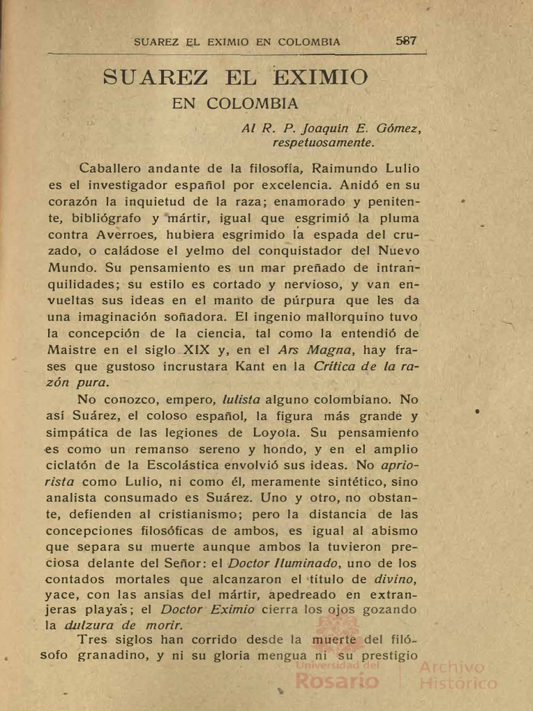 3 Suarez El Eximio en Colombia | PDF