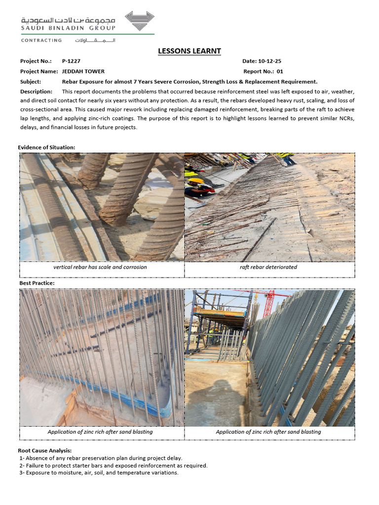 Jeddah Tower Rebar Corrosion Lessons | PDF | Corrosion | Rust
