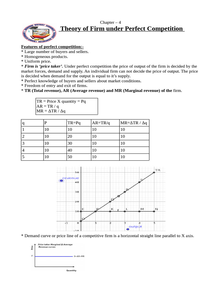 Perfect Competition Theory Explained | PDF | Supply (Economics ...