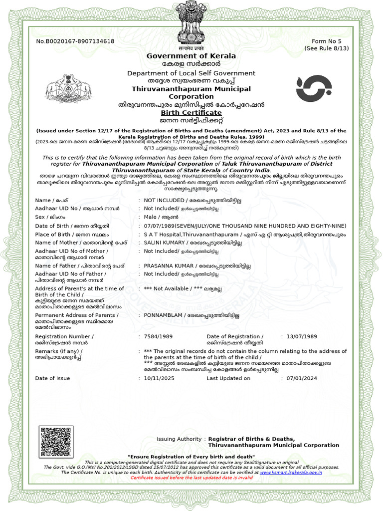 Government of Kerala | PDF