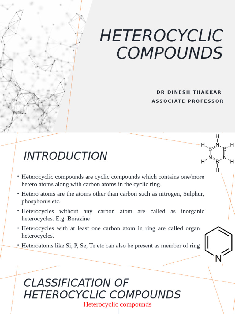 Understanding Heterocyclic Compounds | PDF | Heterocyclic Compound ...