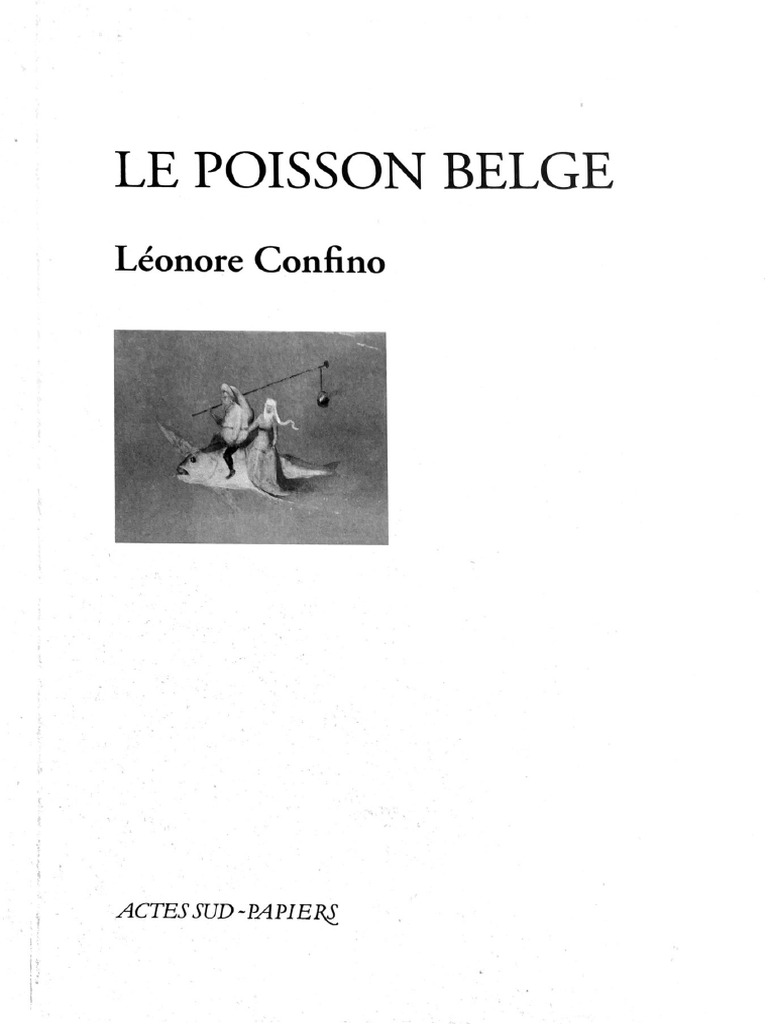 Le Poisson Belge | PDF