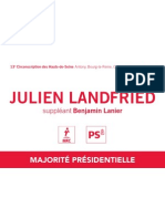 Bulletin de vote de Julien Landfried (premier tour)