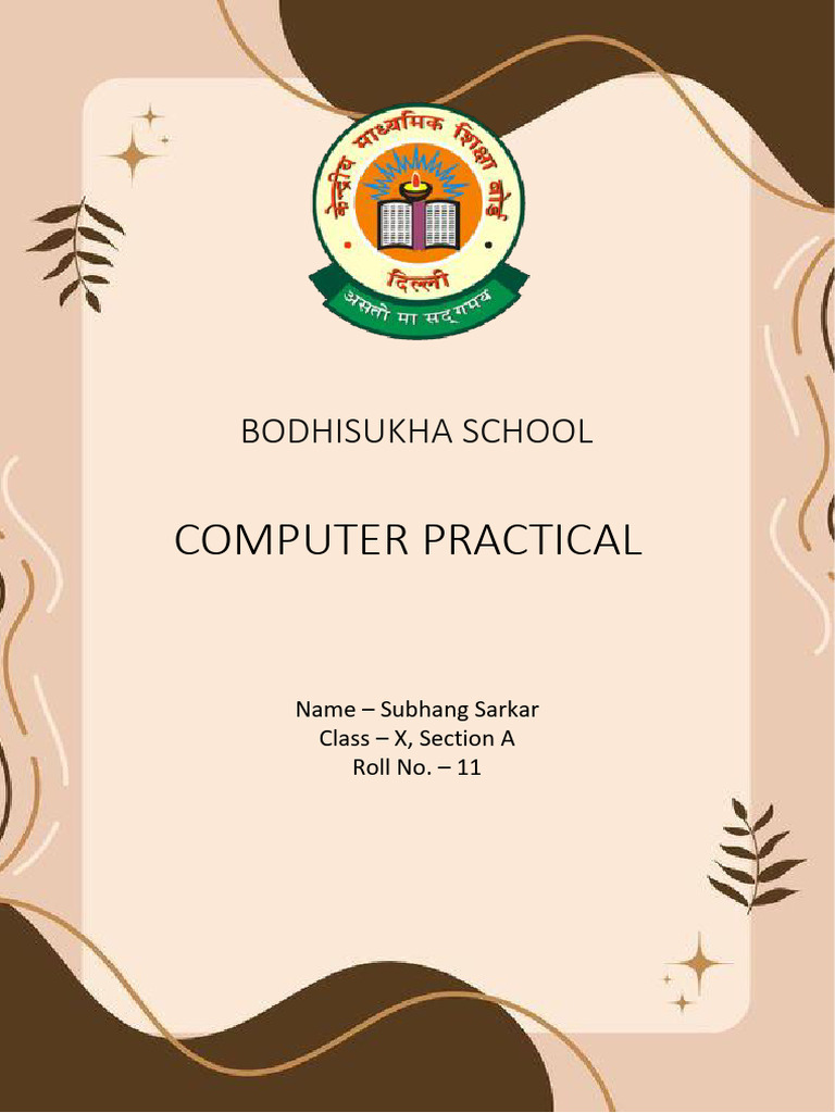 Practical File I T Merged | PDF