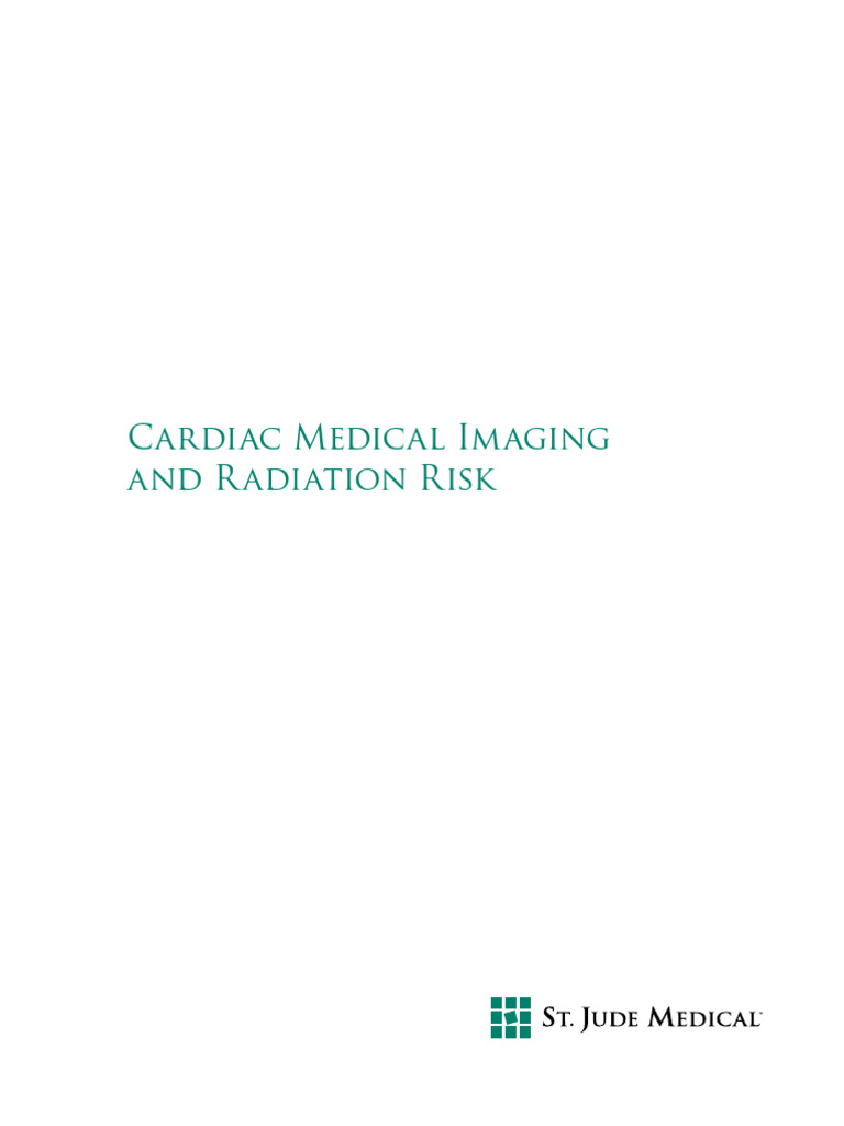 Cardiac Imaging and Radiation Risks | PDF | Ionizing Radiation ...