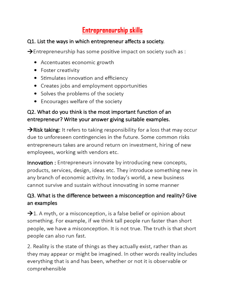 Impact of Entrepreneurship on Society | PDF | Entrepreneurship | Economies
