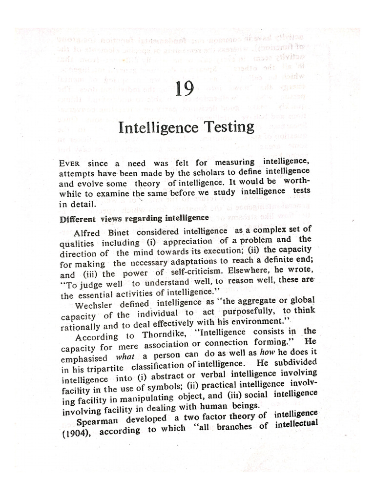 Intelligence | PDF