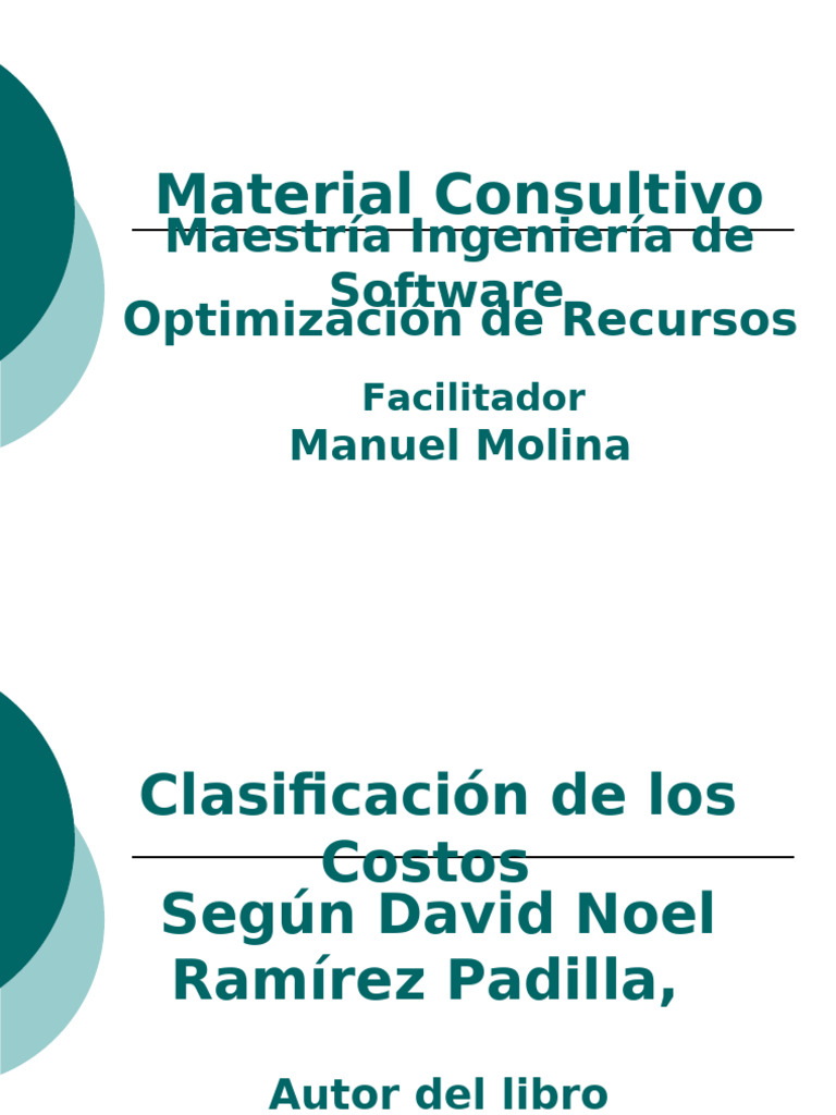 Clasificación y Objetivos de Costos | PDF | Costo | Contabilidad