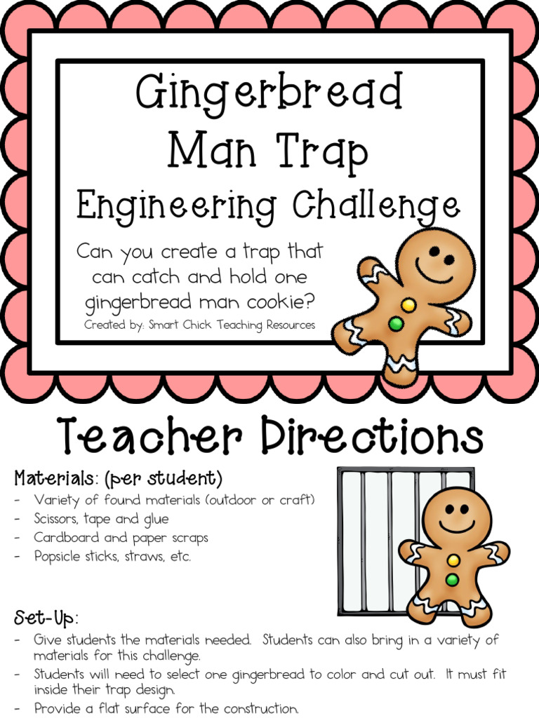Gingerbread Man Trap Engineering Challenge | PDF