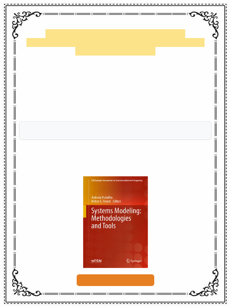 Systems Modeling Methodologies and Tools Antonio Puliafito ebook basic ...