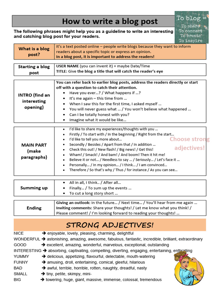 How To Write A Blog Post | PDF