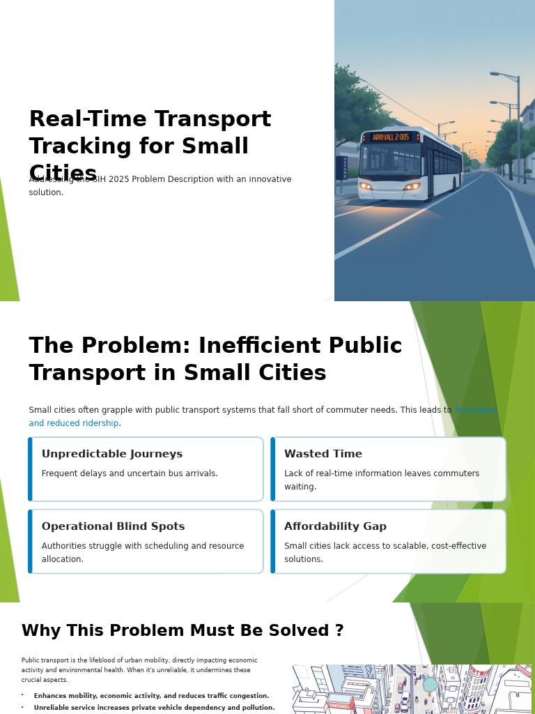 Real-Time Transport Solutions for Small Cities | PDF | Public Transport ...