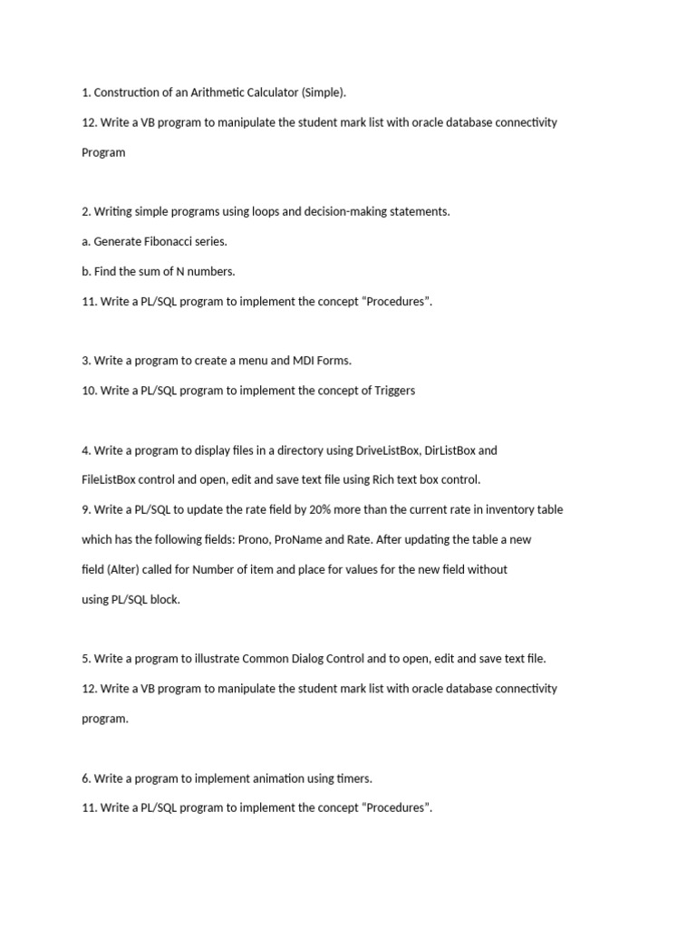 III Cs Lab Prrctical Programmming Skills | PDF