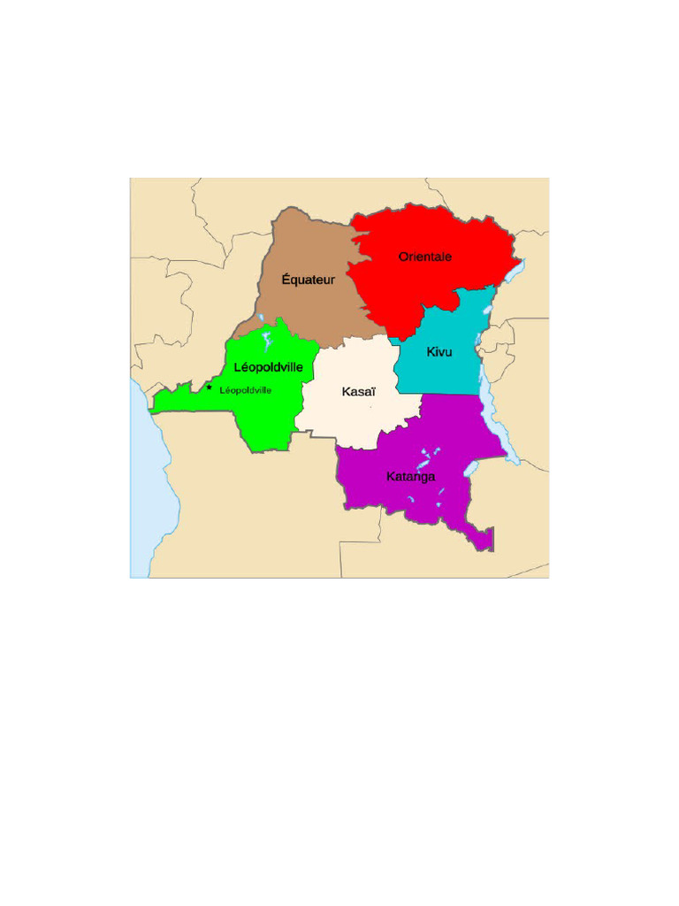 6 Anciennes Provinces de La RDC | PDF