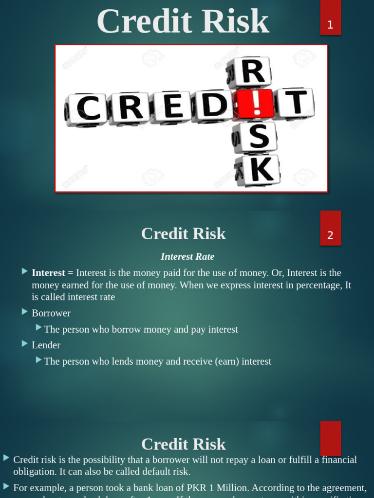 Lecture # 10 FRM Part 2 Five Cs of Credit Risk | PDF | Loans | Finance ...