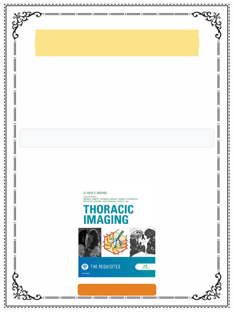 Thoracic Imaging: The Requisites (Requisites in Radiology) 3rd Edition ...