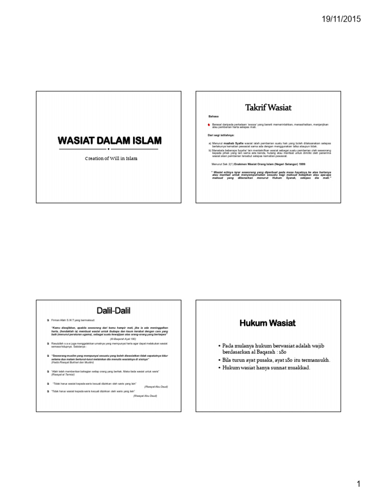 Panduan Wasiat dalam Islam | PDF