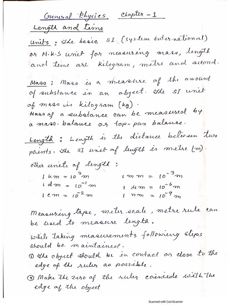 General Physics -1 | PDF
