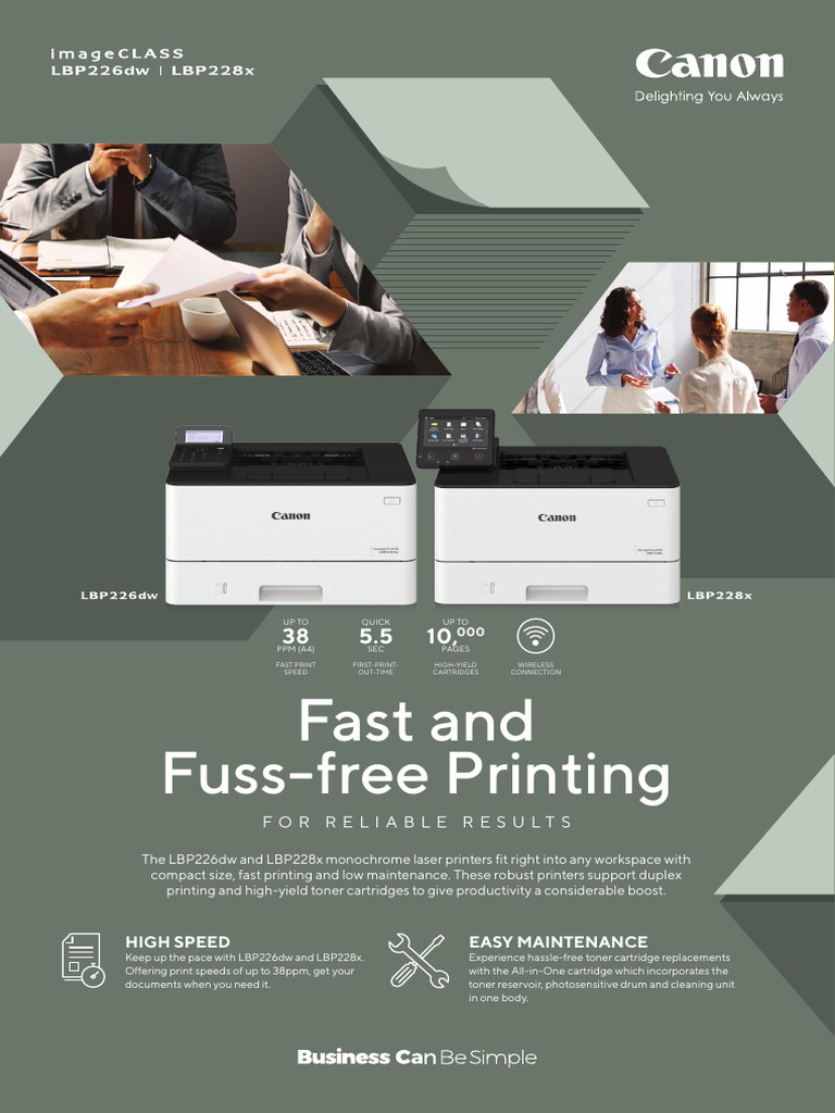 CA ImageCLASS LBP220 2pp Brochure FA | PDF | Printer (Computing) | I Pv6