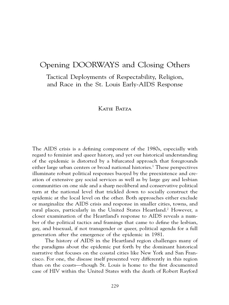 Tactical Developments of Respectability, Religion, and Race in The St ...