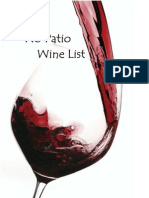 No Patio Wine List 