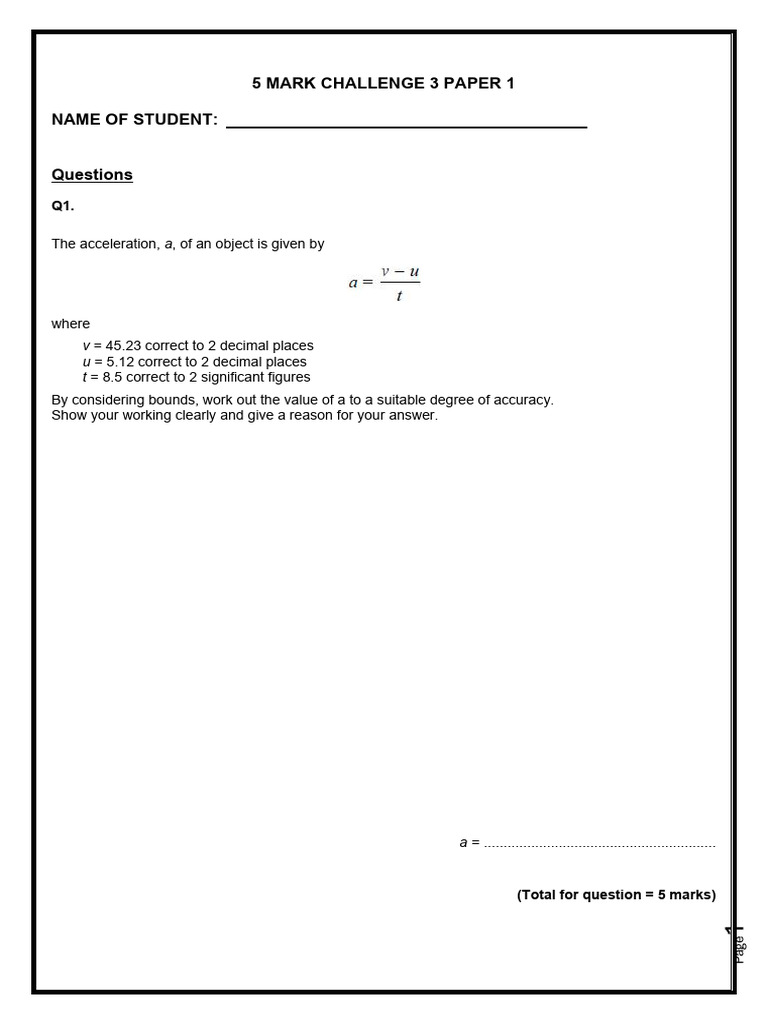 Math Challenge Paper with Solutions | PDF | Circle | Geometry