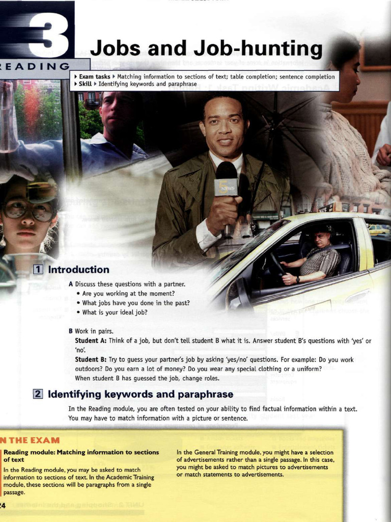 IELTS Express Intermediate CourseBook Unit 3 Reading Pages 24-28 | PDF