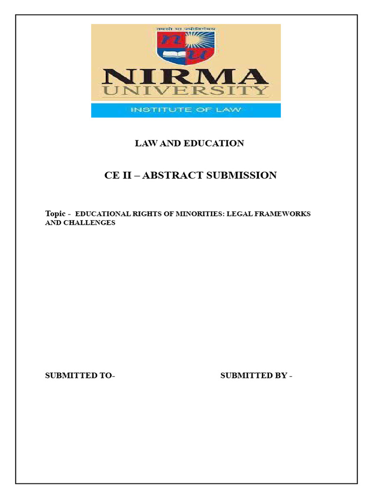 Minority Educational Rights in India | PDF | Minority Group | Human Rights
