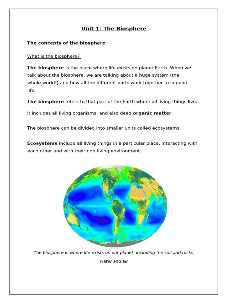 Understanding the Biosphere and Ecosystems | PDF | Flowers | Pollination
