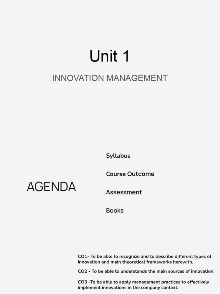 Innovation Management Overview and Strategies | PDF | Innovation ...