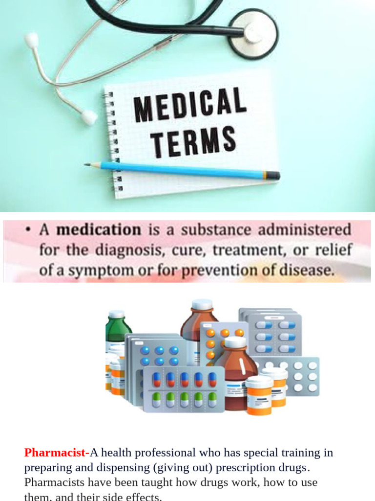 Essential Medical Terms Explained | PDF | Surgery | Medicine