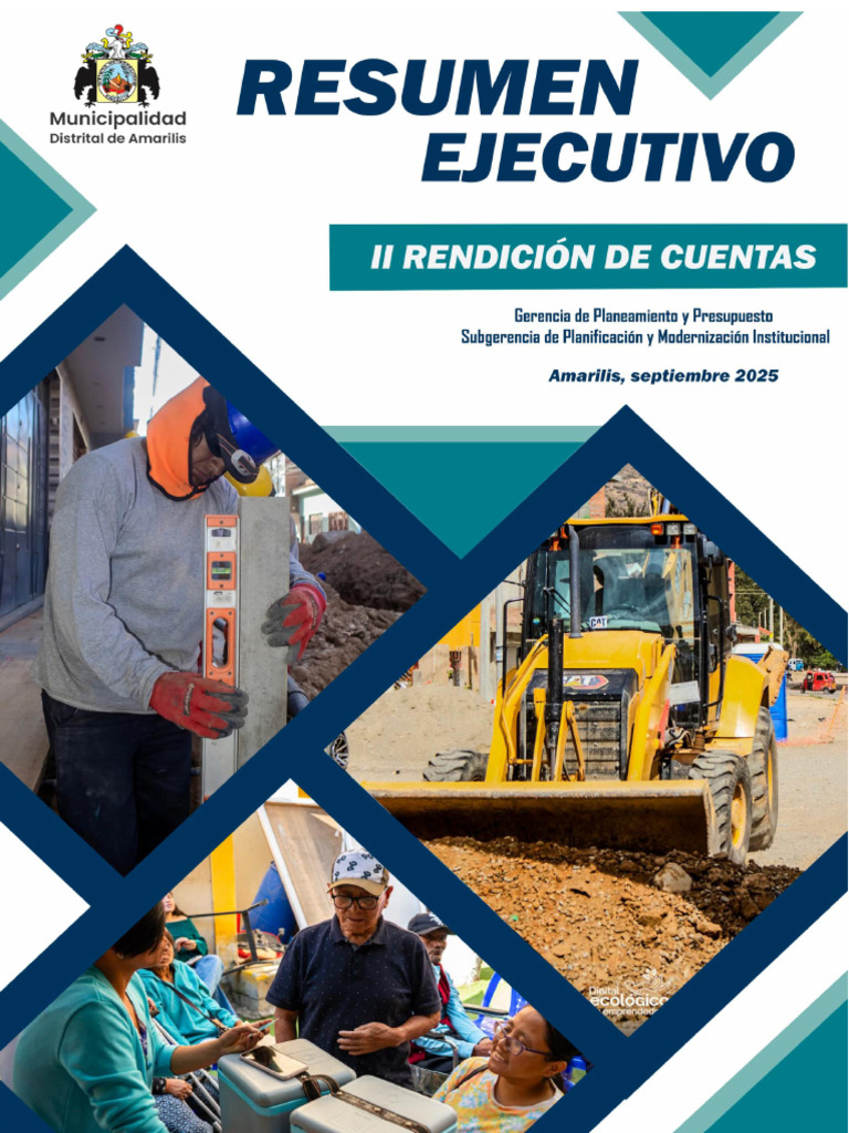 Informe de Gestión Municipal Amarilis 2025 | PDF | Gobierno local ...