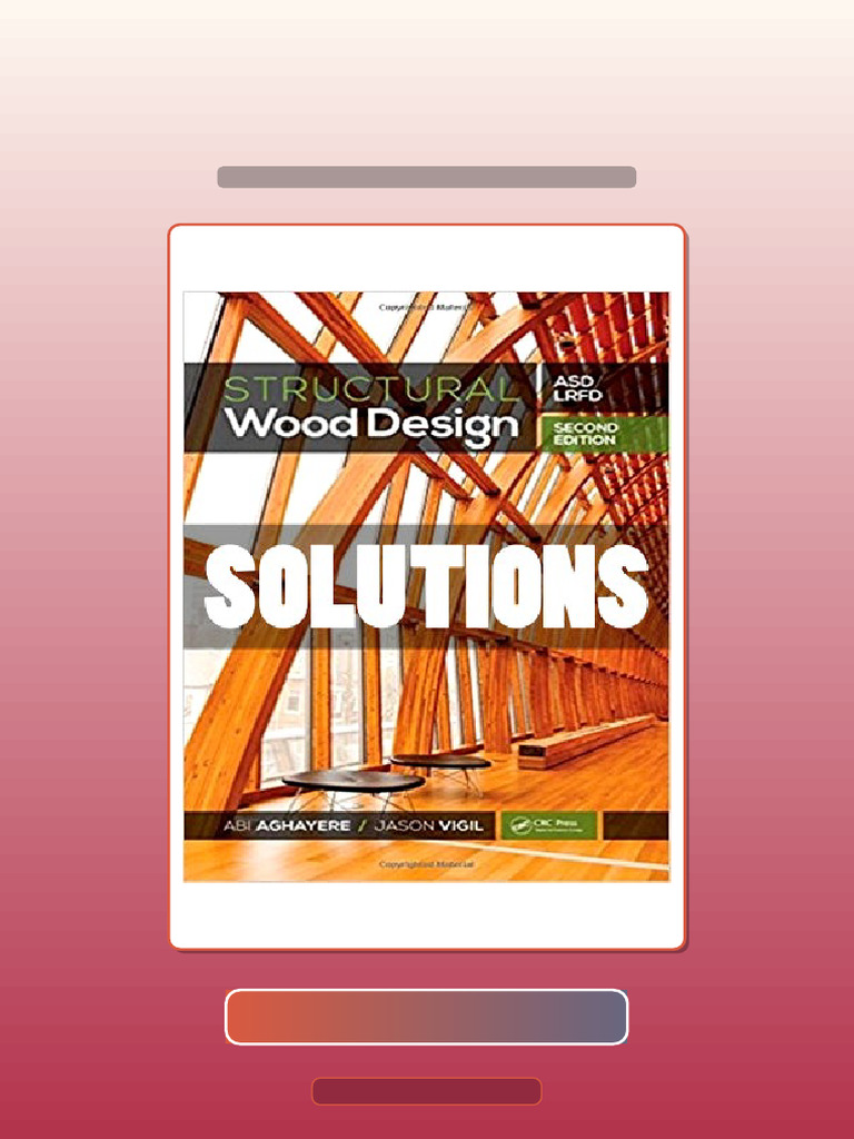 Structural Wood Design 2nd Edition Aghayere Ebook and TestBank Bundle ...