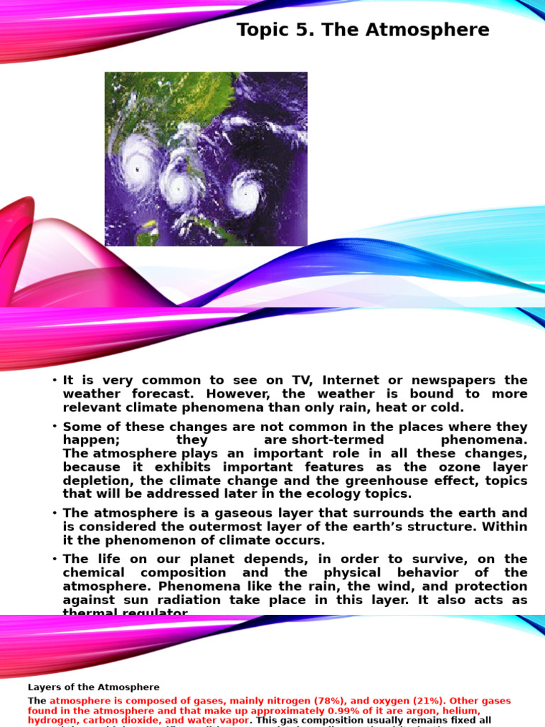 Understanding Earth's Atmosphere and Climate | PDF | Atmosphere ...